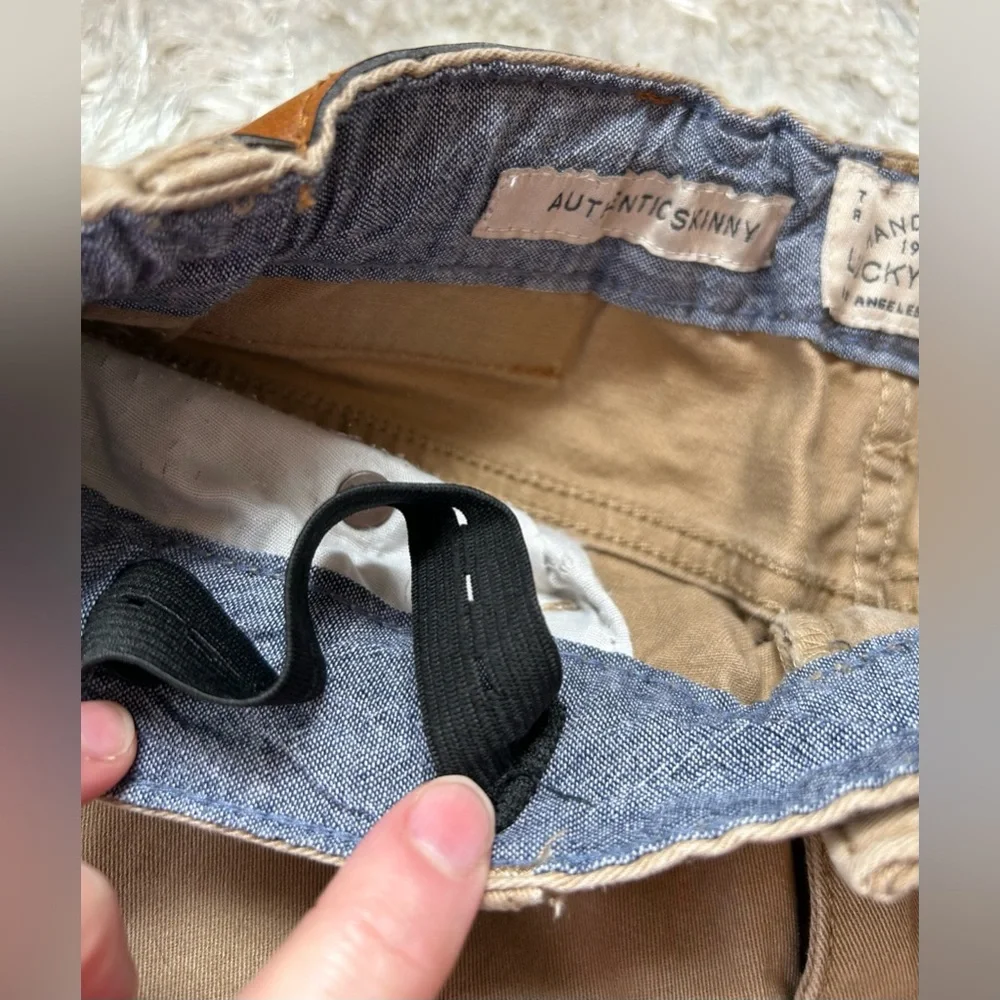 Kids size 12 Lucky Brand Super soft material khakis.  Excellent condition. - Picture 6 of 8